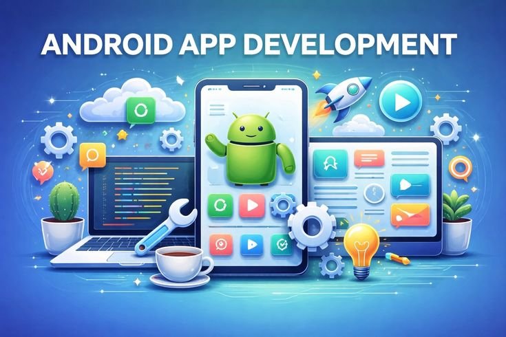 Professional Android app development services with modern user experience